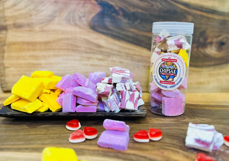 بستنی خشک چیپسک سوییت با طعم های وانیل شاه توت,انبه,توت فرنگی