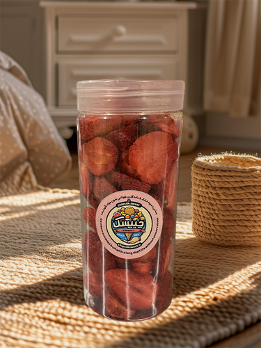 توت فرنگی خشک پفکی